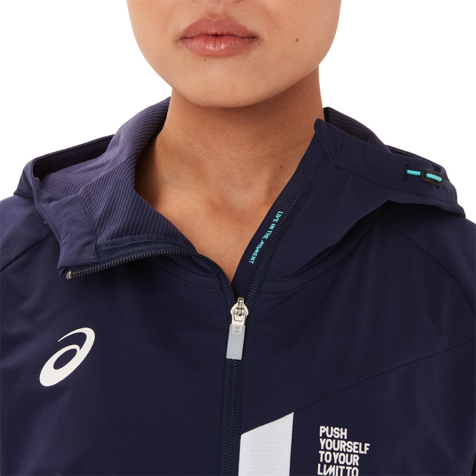 27 W LIMO CLOTH FZ HD Asics Peacoat