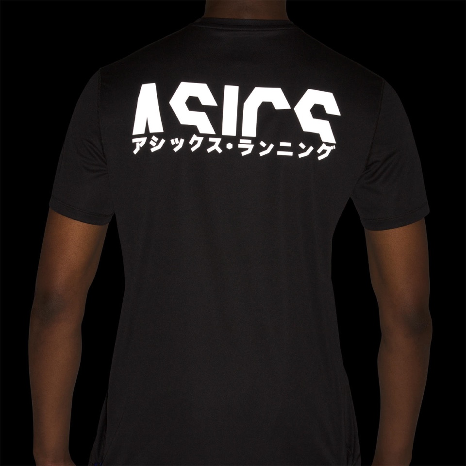 Black Asics KATAKANA SS TOP